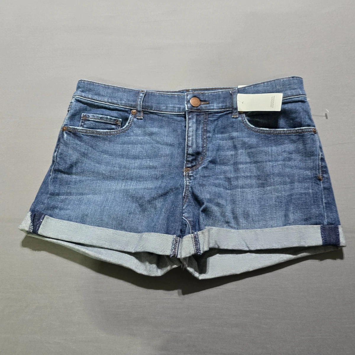Short En Lin Bleu Ann Taylor Taille 4 - Occasion Très Bon état, Coupe Regular, Parfait Pour L'été