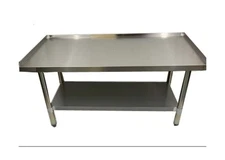 Express KitchQuip Stainless Steel Equipment Stand with Adjustable Undershelf ...