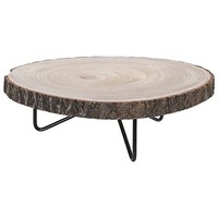 Tablett Servierplatte 14X40 Cm Holz Braun Rustikal Dekotablett Serviertablett