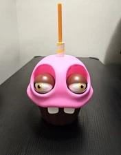 Five Nights at Freddys 2 Mr. Cupcake Moveable Eyes Cup with Straw AMC NEW FNAF2