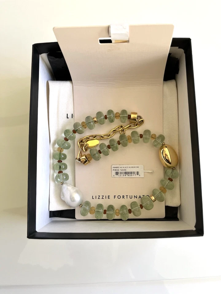 Collar Pradera Lizzie Fortunato en Prado con Perla Barroca Grande de Agua Dulce Foto 3 de 4