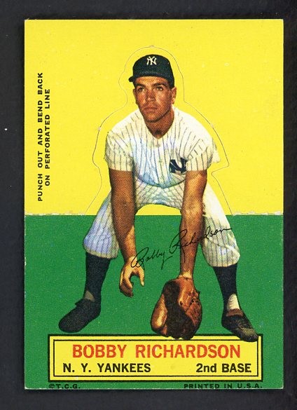 1964 TOPPS STAND UPS BOBBY RICHARDSON YANKEES EX-MT 542601 (KYCARDS)