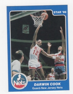 STAR '86 BASKETBALL LIFEBUOY NEW JERSEY NETS DARWIN COOK #4