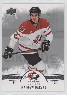 2016 Upper Deck Team Canada Juniors Men's Team Mathew Barzal #33 e6j
