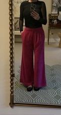 Fab Thin Wide Leg Pink Trousers