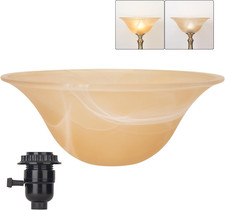Glass Lamp Shade Replacement for Torchiere Floor Lamps  Lamp Shade for Floor Lamp