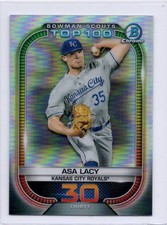 Asa Lacy - 2021 Bowman #BTP-30 Chrome Bowman Scouts Top 100 Kansas City Royals