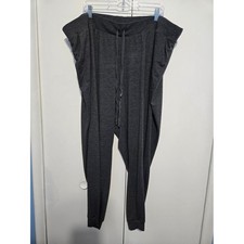 Motherhood Maternity Jogger Pants 3X Gray Drawstring Lounge Active Stretch Plus