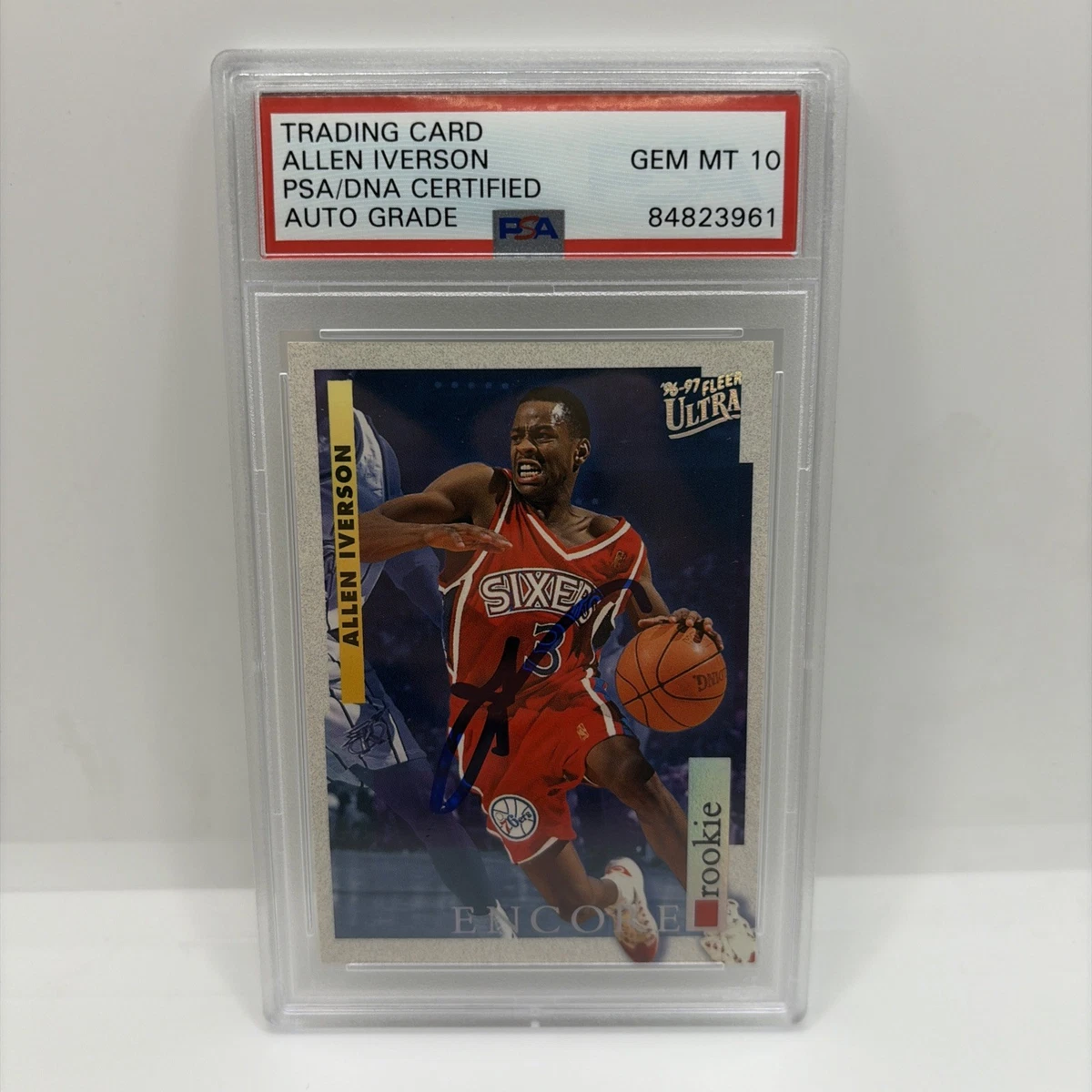 Allen Iverson Autographed Basketball NBA Trading Cards