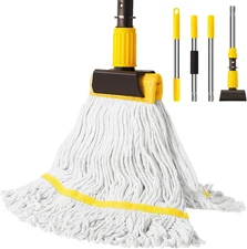 Professional Commercial Mop Industrial Heavy Duty Mop with 54" Long Handle ,Wet 