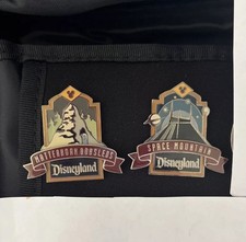 Disney Pins 2000 Disneyland Matterhorn Bobsleds Space Mountain 3140 3138
