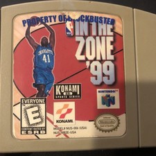 NBA In the Zone 99 For Nintendo 64 N64 Tested Authentic  Blockbuster Rental