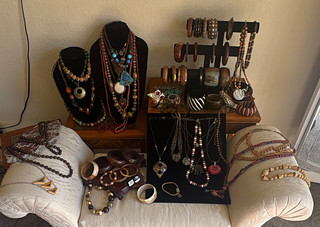 Wood carved Collectable Jewelry Collection