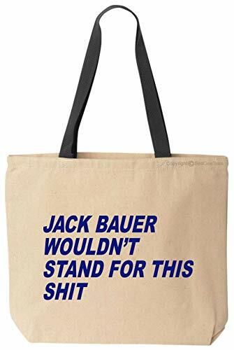 Jack Bauer würde nicht für diese lustige Tragetasche aus Baumwoll-Canvas stehen wiederverwendbar - Bild 1 von 1