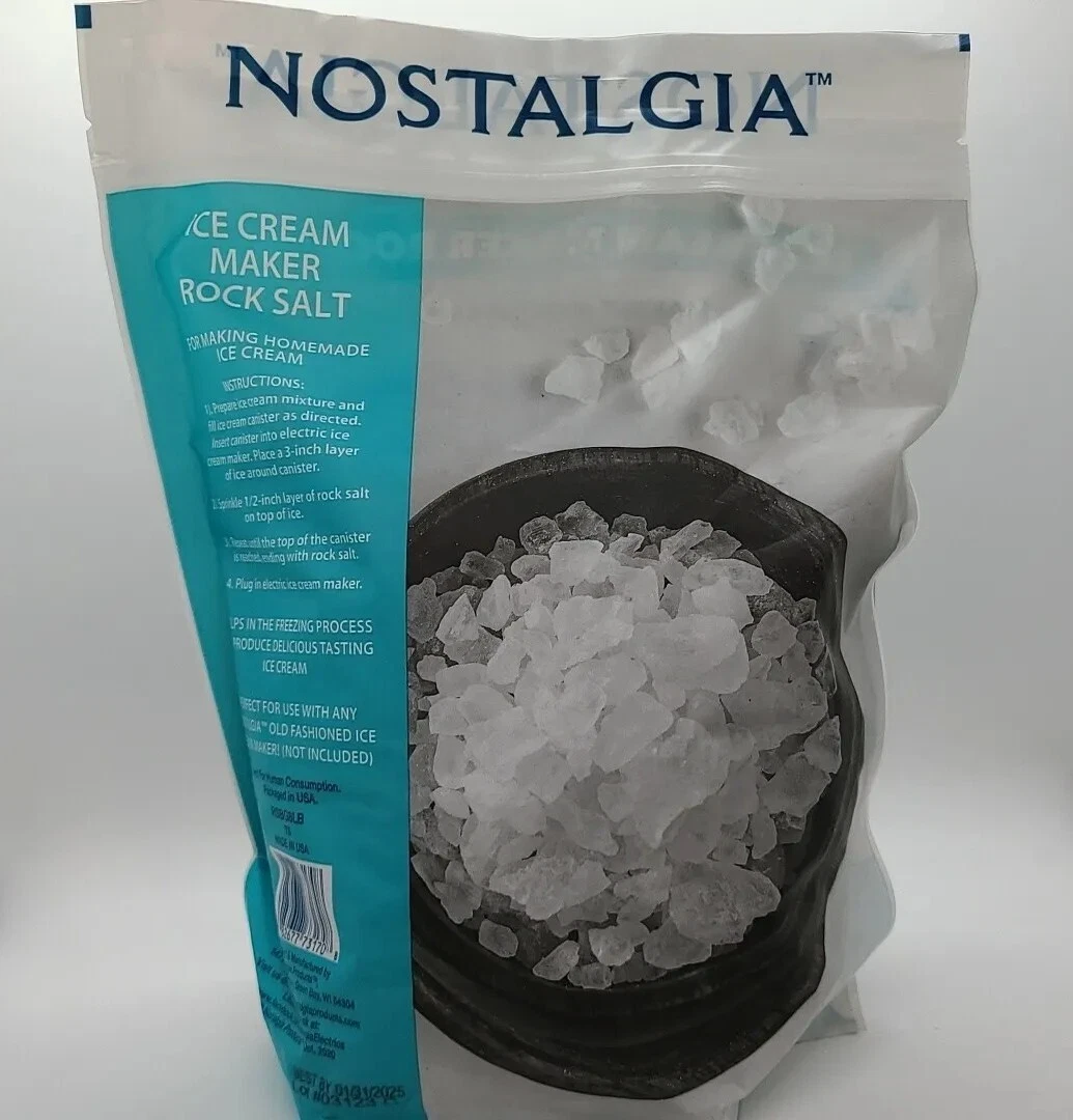 Nostalgia Ice Cream Maker Rock Salt, 8 lb 