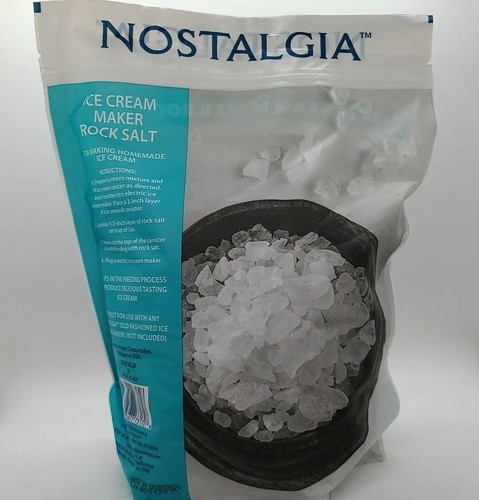 Nostalgia Rock Salt Bag, 8 Lb. Ice Cream Maker1 Rock Salt RSBG8LB New! - Picture 2 of 2