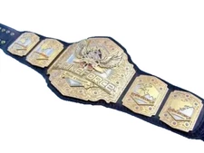 Strike Force world champion wrestling MMA championship belt adult size brass