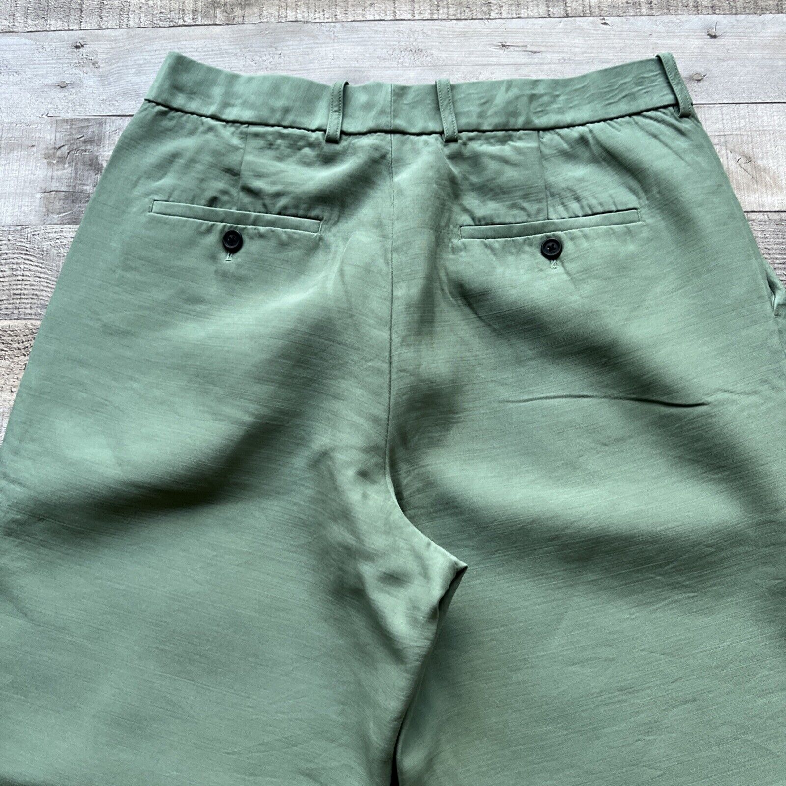 Helmut Lang Dress Pants Womens 10 Green Virgin Wo… - image 14