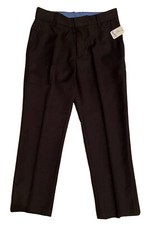 RTLS 68 NEW IZOD BOYS BLACK DRESS CHINO PANTS SZ 8 - HUSKY / 22.5"INSEAM