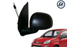 SPECCHIETTO RETROVISORE A CAVI CONVESSO SINISTRO NERO FIAT PANDA 3a SERIE 2012- 