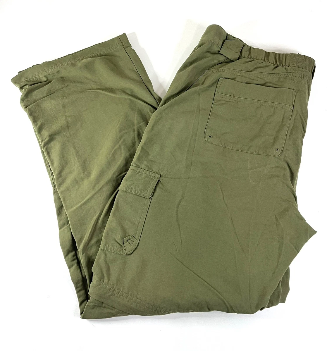 Columbia Sportswear Titanium Omni-Dry Cargo Convertible Olive Green Pants 16