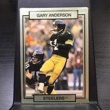 1990 ACTION PACKED FOOTBALL CARD PITTSBURGH STEELERS #221 GARY ANDERSON