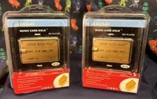 SEALED! 2ea Askimo Music Card Gold Wallet Pocket Size MP3 Player Deal!