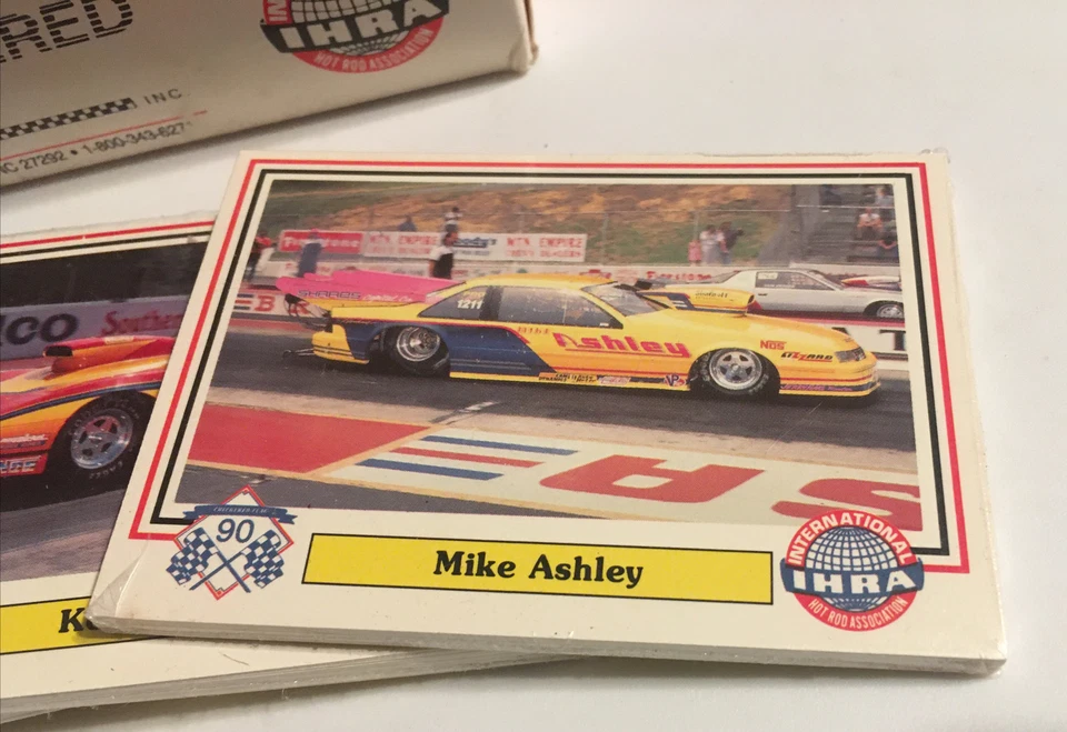 1990 CHECKERED FLAG IHRA DRAG CARDS Lot Of 4 PACKS Officially Licensed - Image 2 of 4
