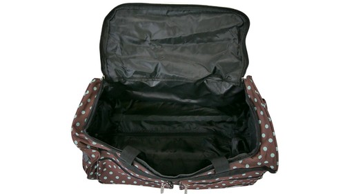 "E-Z Roll" Fashionable Polka Dots Rolling Duffle Bag Size 22"/30"/36" 3 colors - Picture 14 of 37