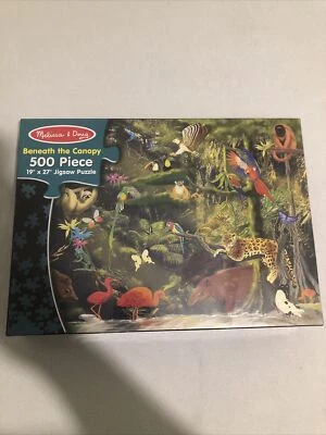 New Beneath the Canopy 500 Piece Puzzle Melissa & Doug 19" x 27" Rainforest - Image 1 of 3