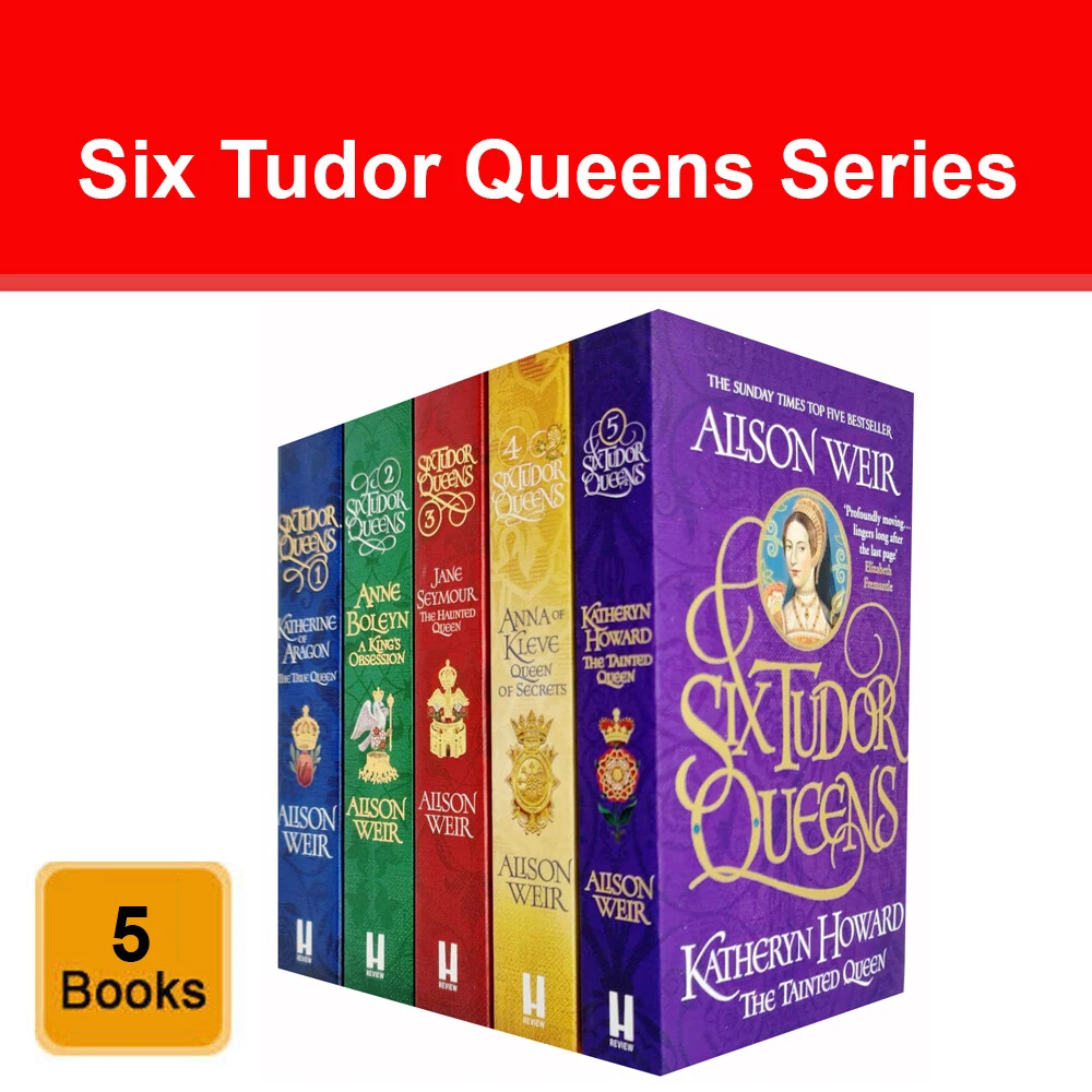 Six Tudor Queens Series 5 Books Collection Set by Alison Weir Katheryn Howard