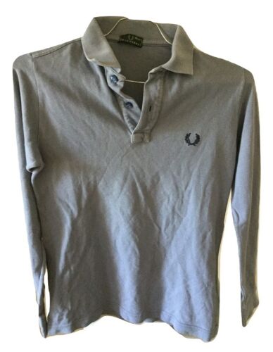 Polo From Child fred perry Jersey Sport Casual Long Sleeve Slim Ages 10 - Picture 1 of 5