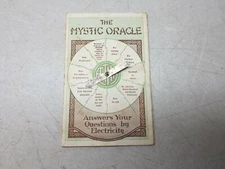 Aetna Insurance Company The Mystic Oracle Vintage 1924 Spinner Card Advertising 