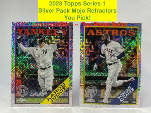 2023 Topps Series 1 SILVER PACK 1988 MOJO REFRACTORS Set YOU PICK Free Shipping - 第 1/1 張圖片