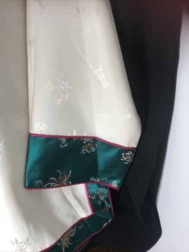 Chinesische Kunst & Handwerk H.X. LTD 100% Seide Top Jacke Art To Wear Damen M - Bild 5 von 12