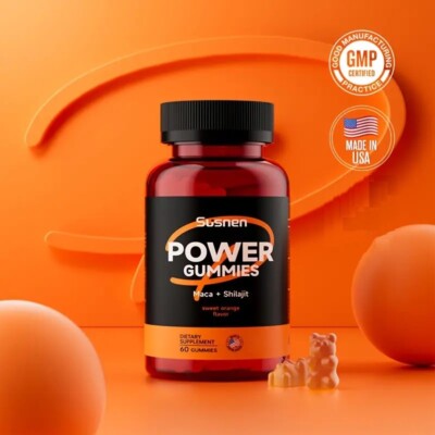 Premium Power 60 Gummies Maca & Shilajit Strength Body Promote Energy Absorption
