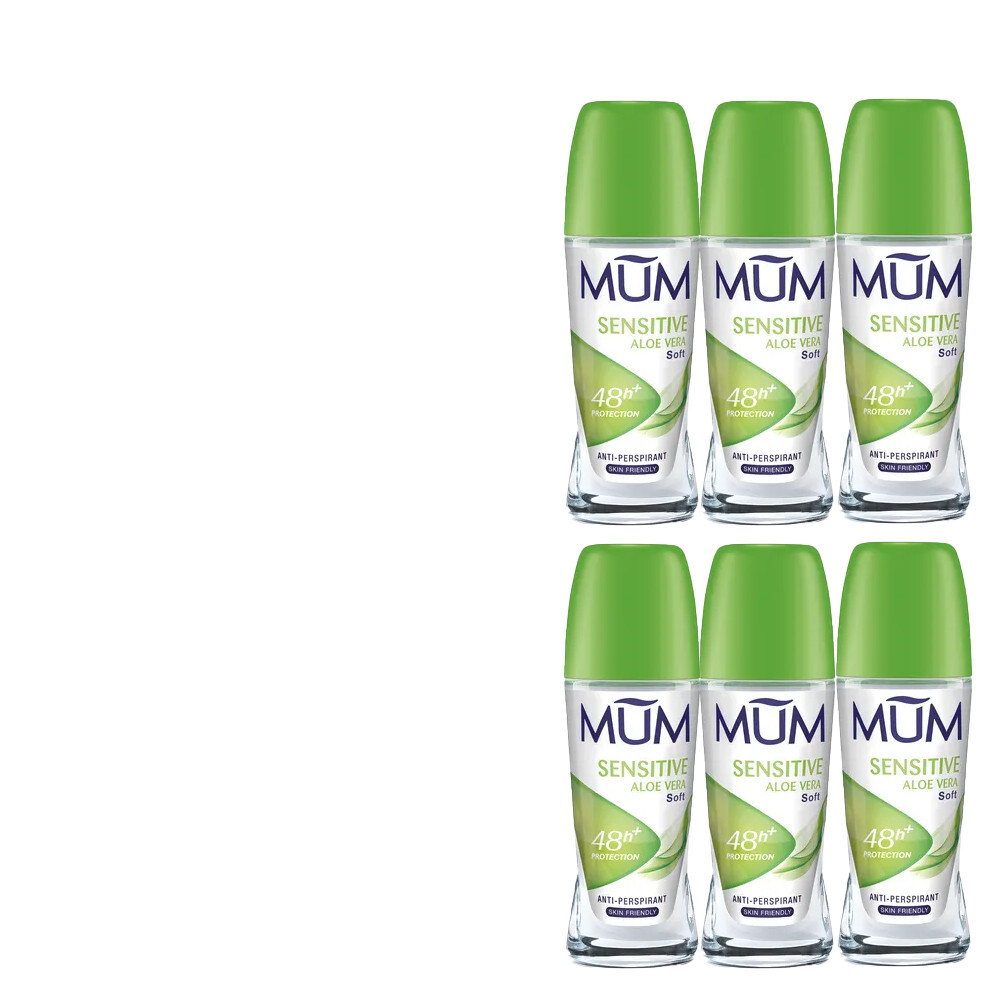 6x50ml MUM Sensitive Aloe Vera 48h Deo Roll-On Anti-Transpirant | eBay.de