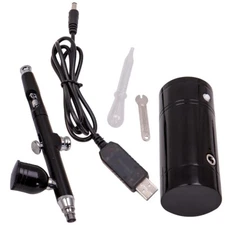 0.3mm ProtableAir Compressor Spray Gun Airbrush Kit 7CC Craft Painting Art Set