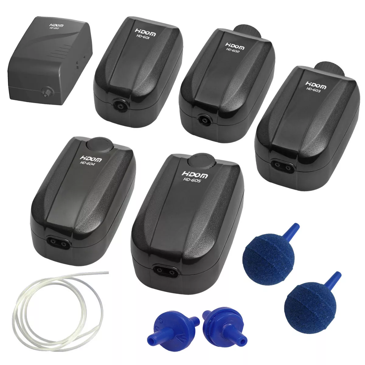 Hidom Quiet Aquarium Air Pump Fish Tank Single Twin Outlet Valve