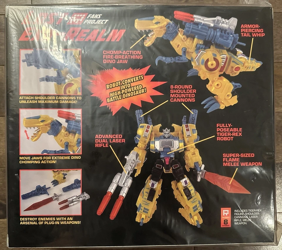 Fans Project TFCON 2023 LER-04G2 Dino TIGER-REX Transformer Lost Exo Realm Dino - Image 2 of 2