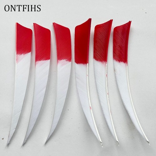 36Pcs 5Inch Shield Cut Fletching Arrow Feathers Gradient Turkey Feather Archery - Picture 7 of 15