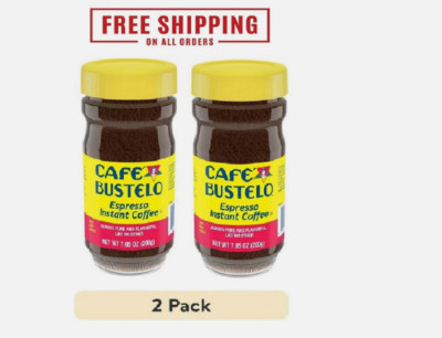 2pack Café Bustelo, Espresso Style Dark Roast Instant Coffee, 7.05 oz NEW
