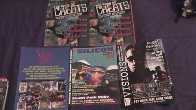 lot of 5 magazine supplements 1990s game players cheats silicon visions visco ps