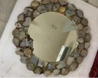 16"x16" Agate Radius Mirror,Washbasin Mirror, Wall Mirror ,Hallway Mirror decor