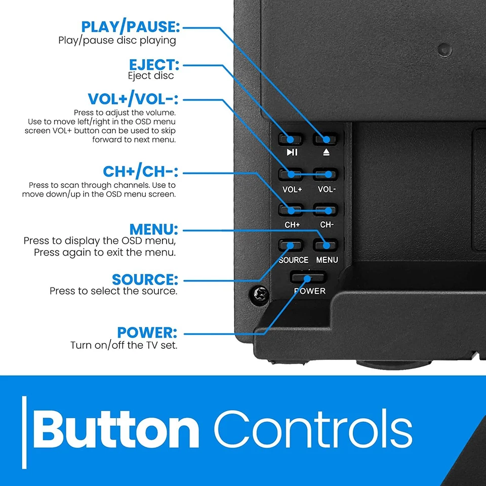 PyleHome PLTLD22 21.5" LED RV Digital TV Television - Image 4 of 4
