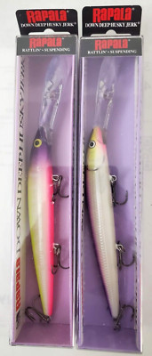 RAPALA DHJ-14 DOWN DEEP HUSKY JERK BAIT (LOT OF 2)