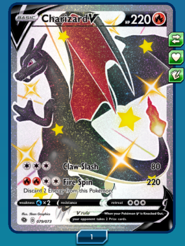 Shiny Charizard V Online Digital Card Pokemon Tcg Ptcgo Ebay