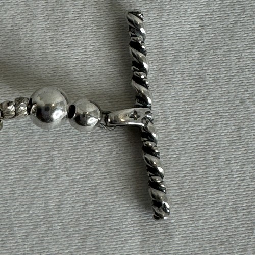Paige Wallace Southwestern 18” Sterling Silver Turquoise And Crystal Necklace - Picture 6 of 16