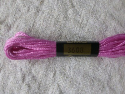 DMC 25 Mouliné Spécial Stickgarn 3608 Very Light Plum Frankreich Baumwolle 8m
