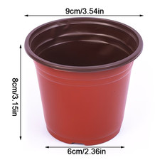 200x Plastic Plant Pots  Terracotta Seedling Flower Herb Nursery Pots Bu